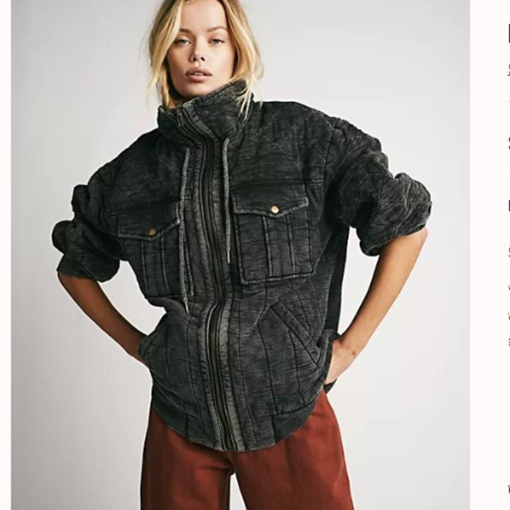 Free People - Luna Cozy Bomber Jacket